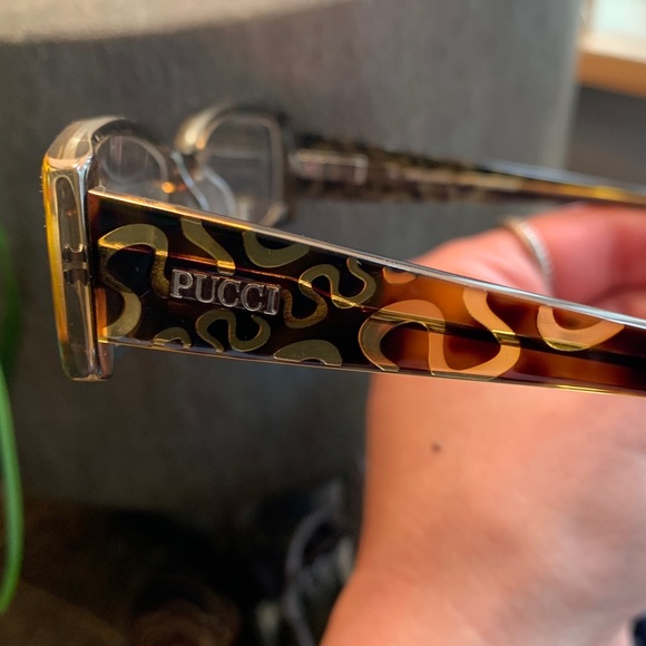 Authentic EMILIO PUCCI Logo havana acetate Optical glasses - Picture 3 of 16